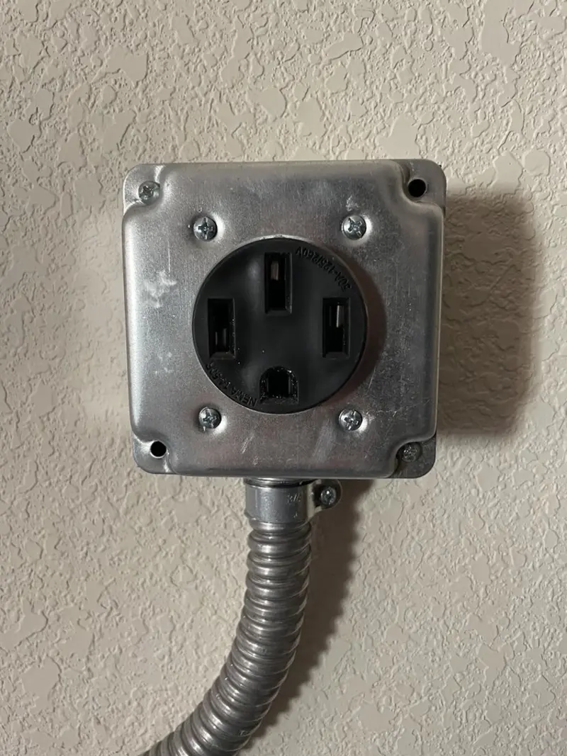 NEMA 14-50 outlet installed for Electrical Panel Upgrade in Dilworth